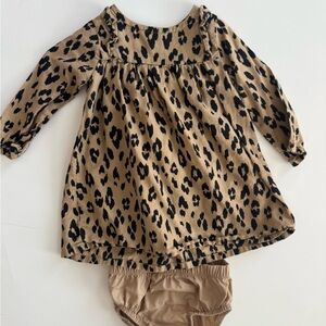 Carters 9M Leopard Print Baby Dress with Bloomers